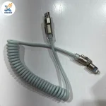 کابل شارژ چندکاره فنری (3 در 1) با قابلیت Fast Charge و انتقال دیتا