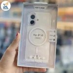 کاور Ice Case شفاف مگ‌سیف‌دار (پلاستیک سخت) مناسب برای آیفون 16 نرمال