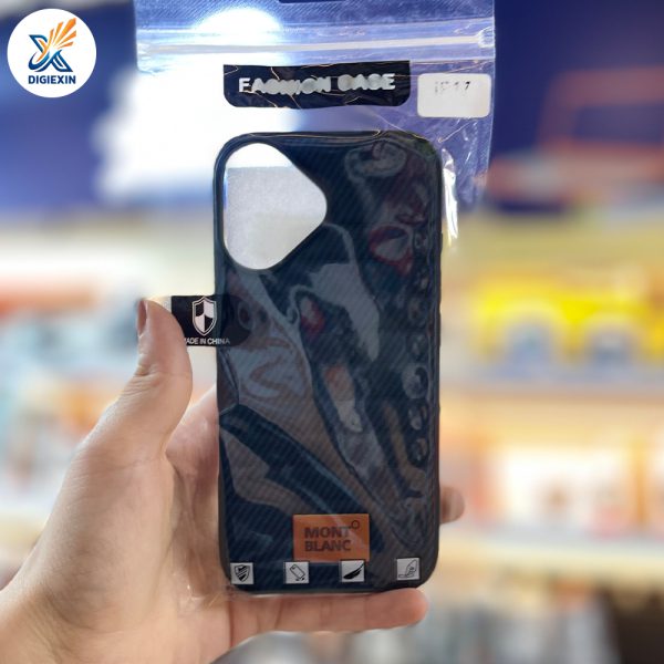 کاور آیفون ۱۷ نرمال Mont Blanc چرم بالشتی اورجینال اسپرت