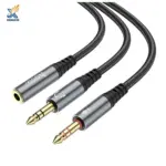 کابل تبدیل جک به RCA هوکو UPA21 | 25cm، HIFI AUDIO، ضد خم - تصویر 3