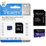 کارت حافظه میکرو اس‌دی وریتی 64 گیگابایت مدل 4K (کلاس 10 / U3)