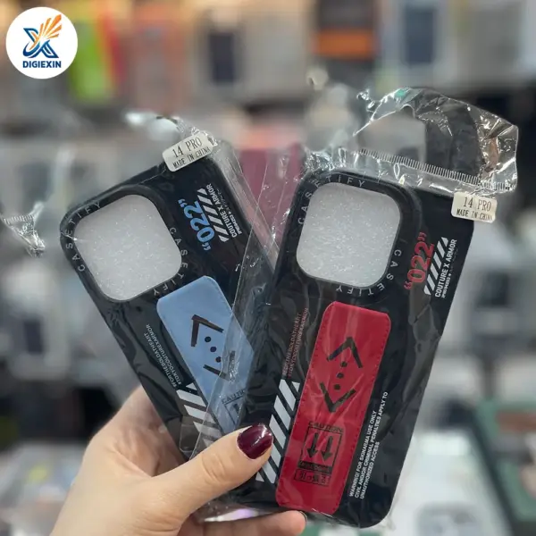 کاور طرح چوکور هولدر دار مناسب برای آیفون 14 پرو